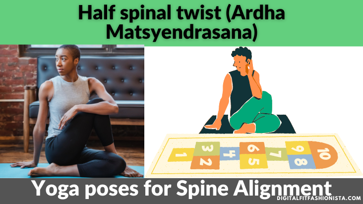 Half spinal twist (Ardha Matsyendrasana)