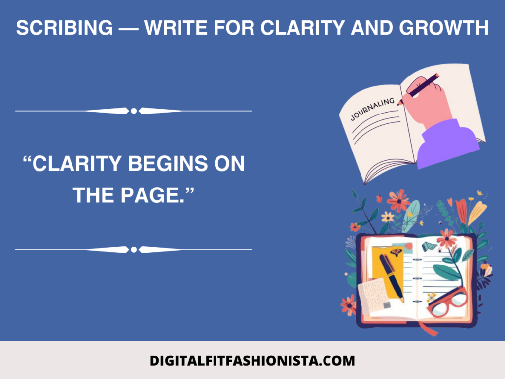 Scribing — Write for Clarity and Growth